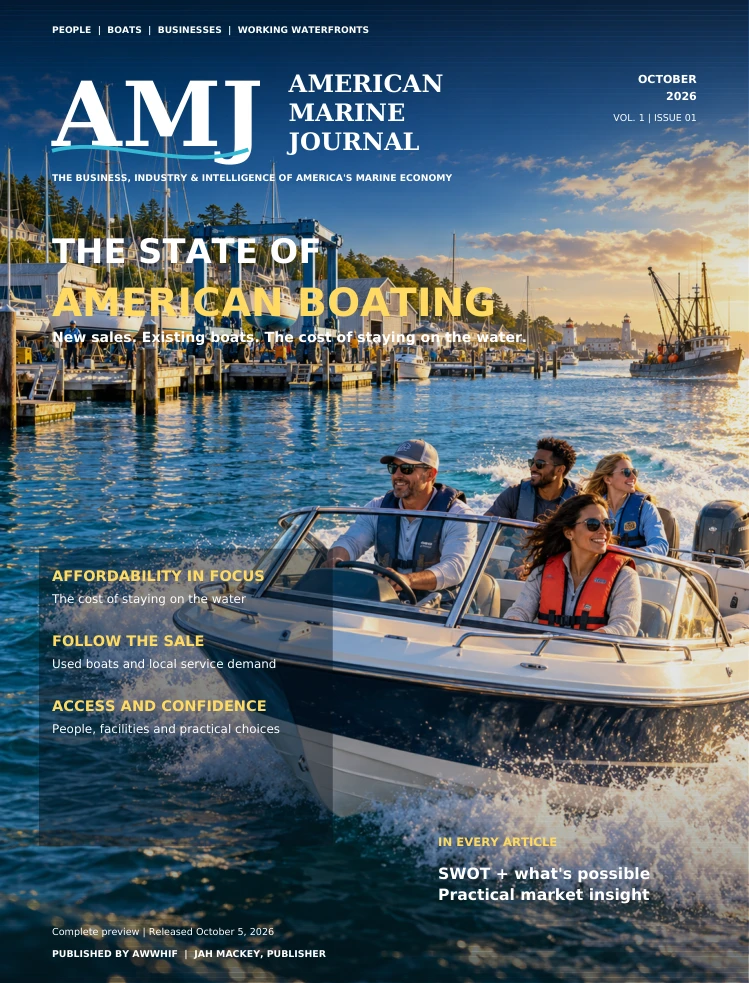 October 2026 · Issue 01 — original American Marine Journal cover