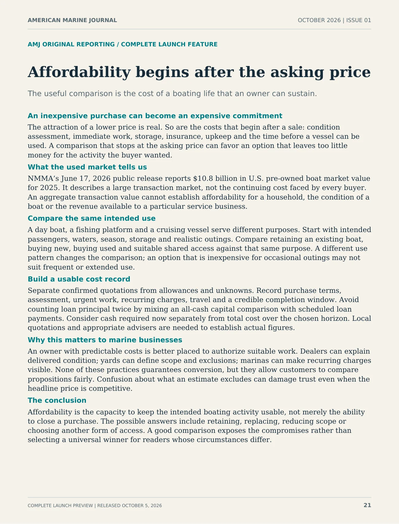 Original page 21: Affordability begins after the asking price