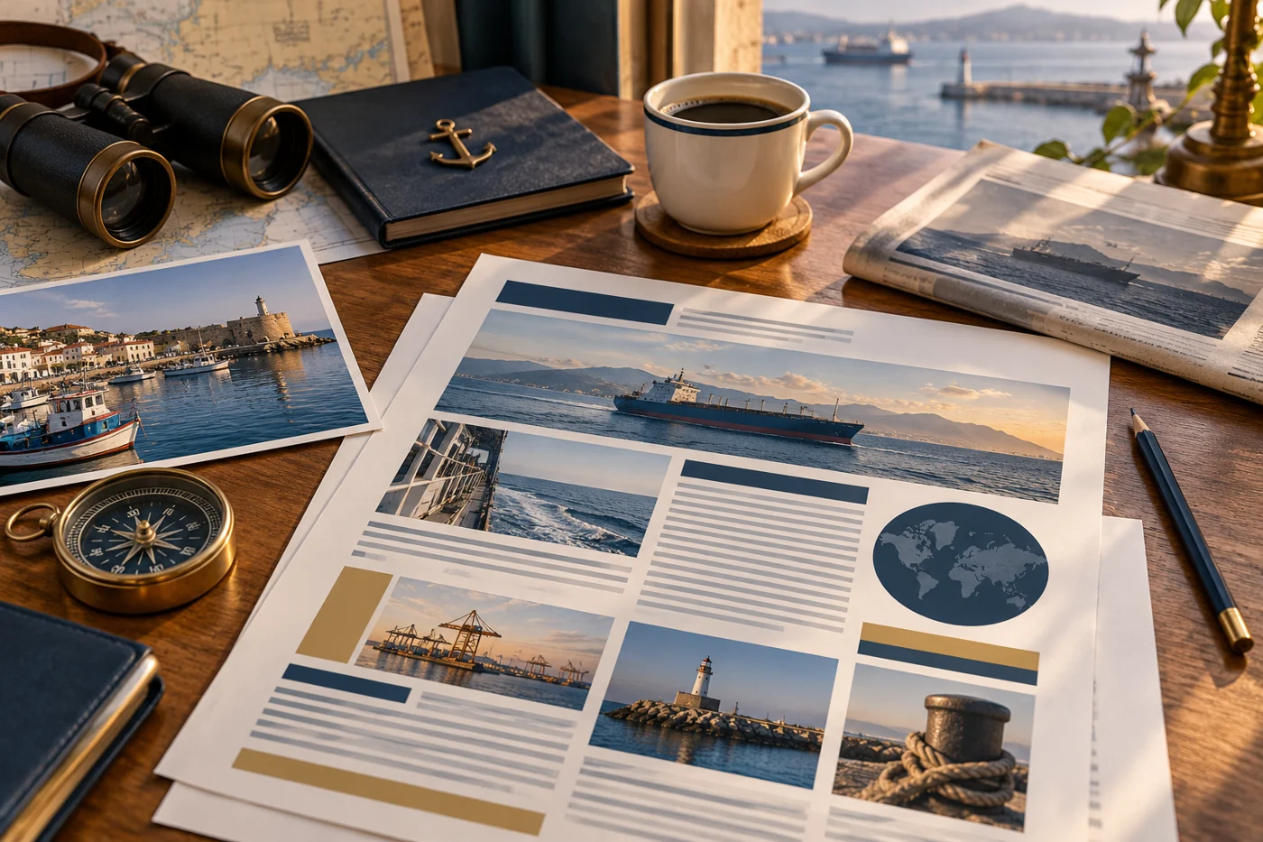 Conceptual preparation of a weekly maritime bulletin